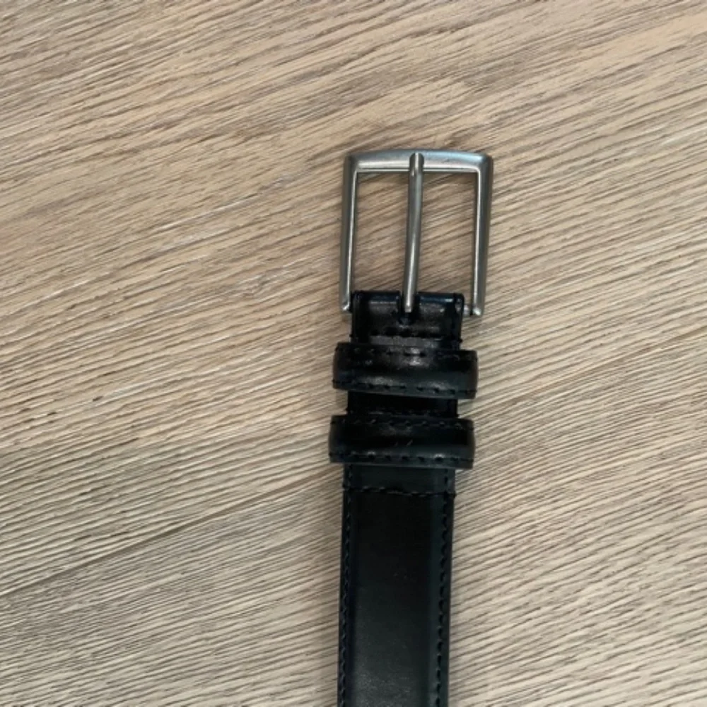 Boys Genuine Leather Black Belt